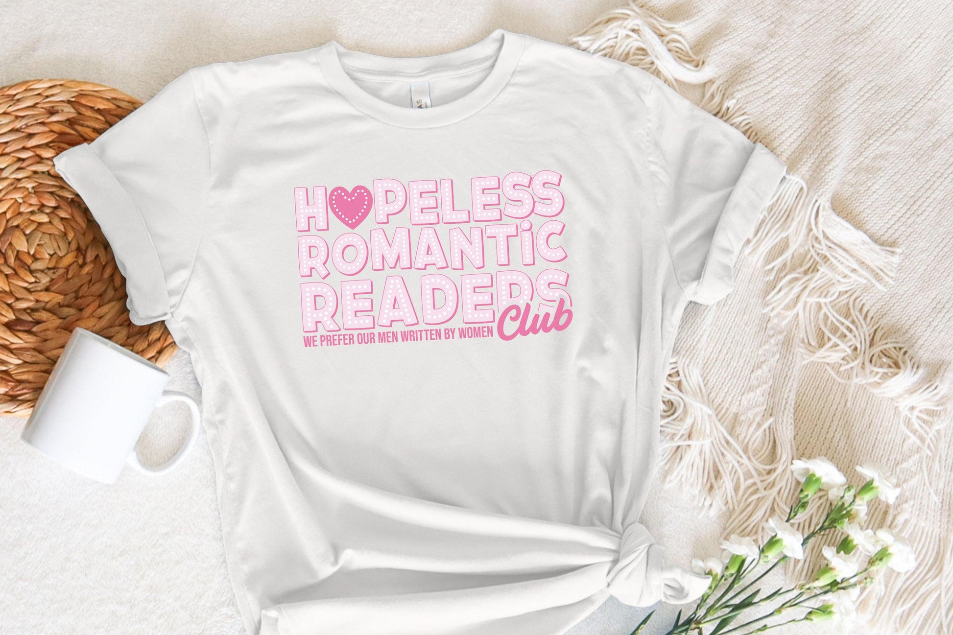 Hopeless Romantic Readers Club PNG, Vintage Bookish Digital Clipart - 300