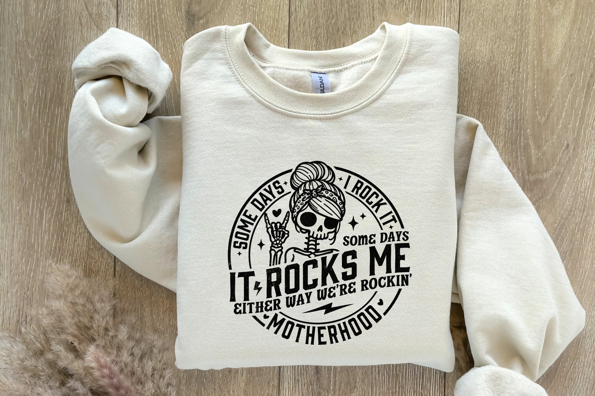 Some Days I Rock It, Some Days It Rocks Me SVG - 300 DPI Design for T-Shirt