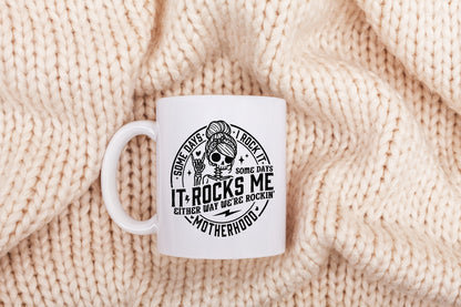 Some Days I Rock It, Some Days It Rocks Me SVG - 300 DPI Design for T-Shirt