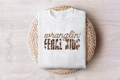 Wrangling Feral Kids PNG, Funny Raccoon Kids PNG - 300 DPI Design for