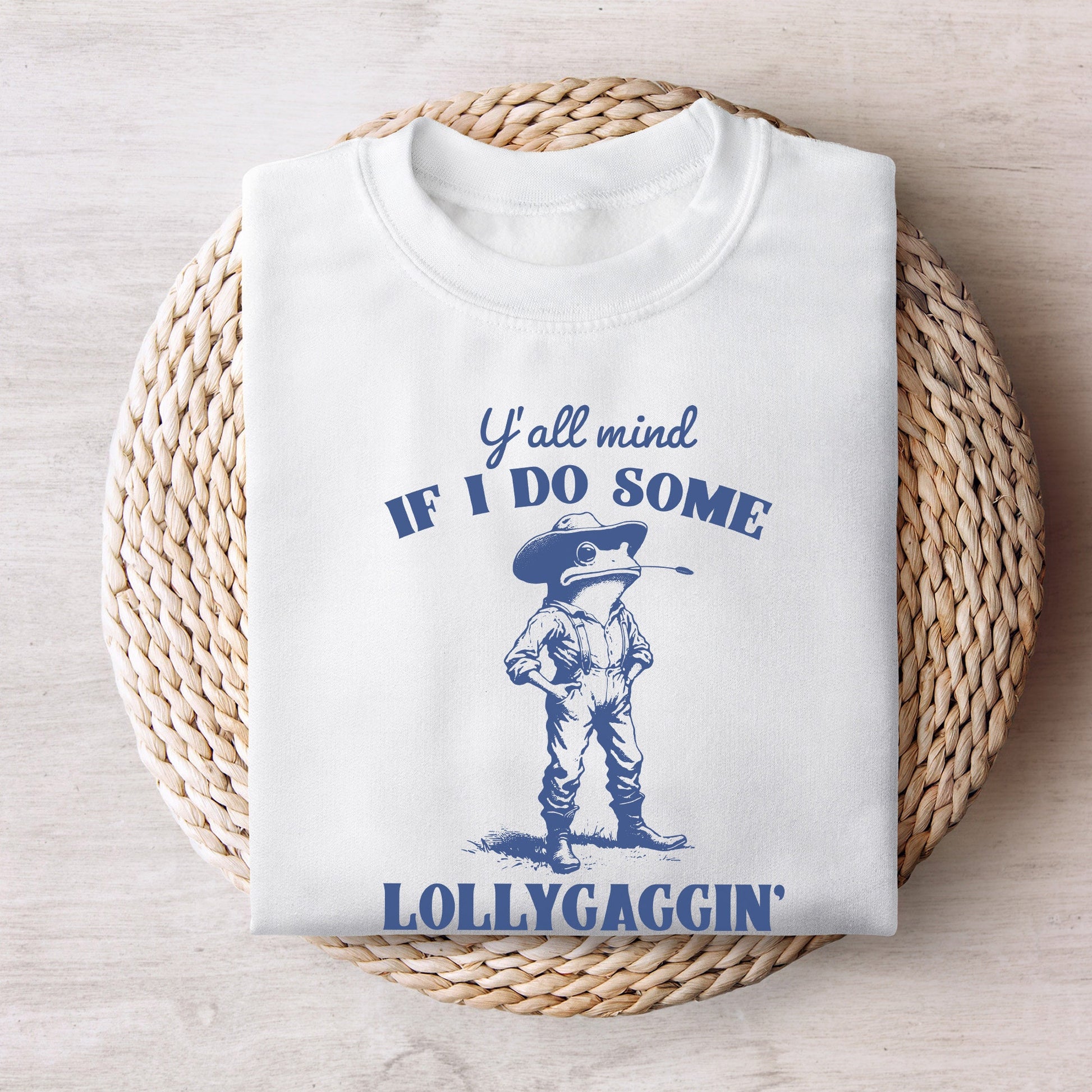 Y'all Mind If I Do Some Lollygagging? Funny Frog and Toad PNG, Meme