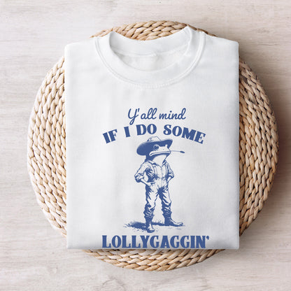 Y'all Mind If I Do Some Lollygagging? Funny Frog and Toad PNG, Meme