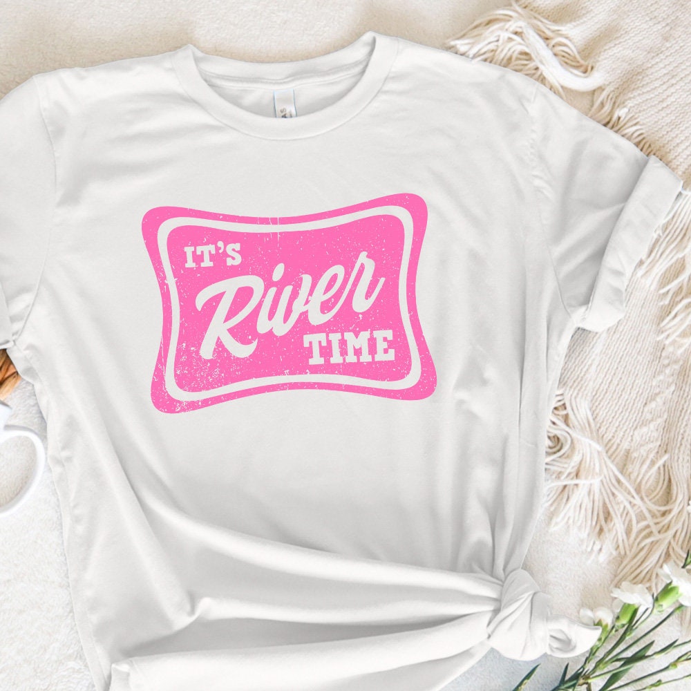 It's River Time Neon Summer Digital Download PNG SVG, River Life - 300