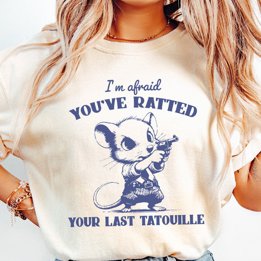You've Ratted Your Last Tatouille PNG Funny Cowboy Rat Vintage Shirt,