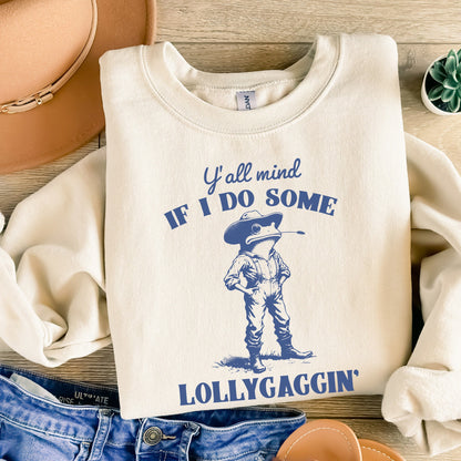 Y'all Mind If I Do Some Lollygagging? Funny Frog and Toad PNG, Meme