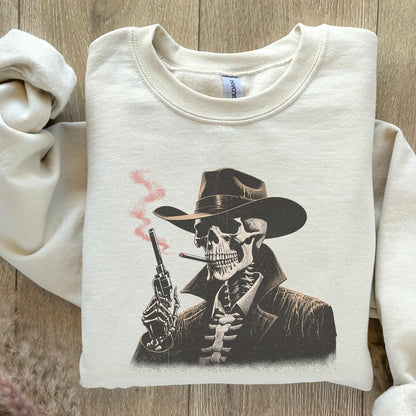 Cowboy Skeleton Western Sublimation, PNG Digital Download - 300 DPI