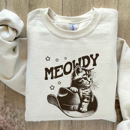 Meowdy Cute Cat Alt 2, Ranch Life png - 300 DPI Design for T-Shirt