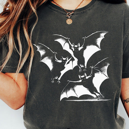 Bat Silhouette PNG, Spooky Bat Art - 300 DPI Design for T-Shirt