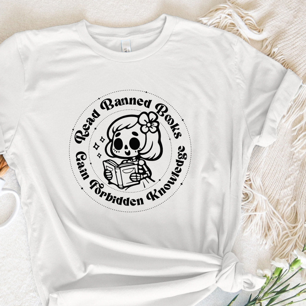 Read Banned Books High Resolution PNG Digital Design Retro Groovy Text,