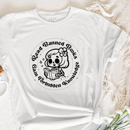 Read Banned Books High Resolution PNG Digital Design Retro Groovy Text,