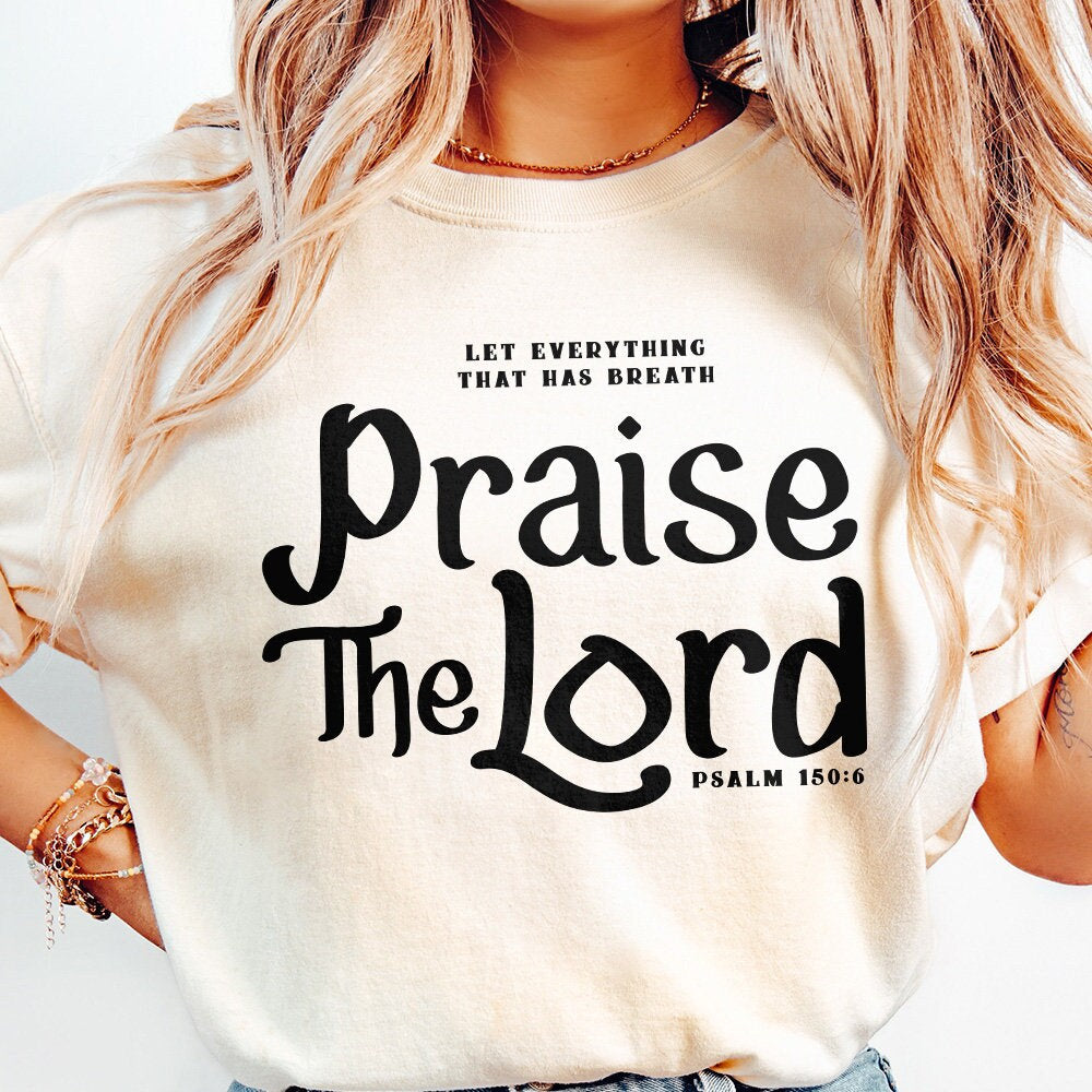 Praise The Lord PNG, Jesus - 300 DPI Design for T-Shirt