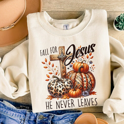 Fall for Jesus PNG Alt 2, Fall Sublimation Designs - 300 DPI Design for