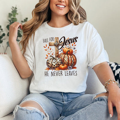 Fall for Jesus PNG Alt 2, Fall Sublimation Designs - 300 DPI Design for