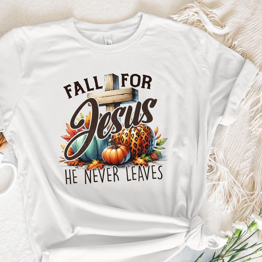 Fall for Jesus PNG, Fall Sublimation Designs - 300 DPI Design for T-Shirt