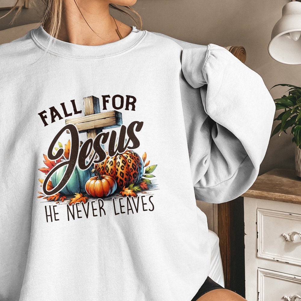 Fall for Jesus PNG, Fall Sublimation Designs - 300 DPI Design for T-Shirt