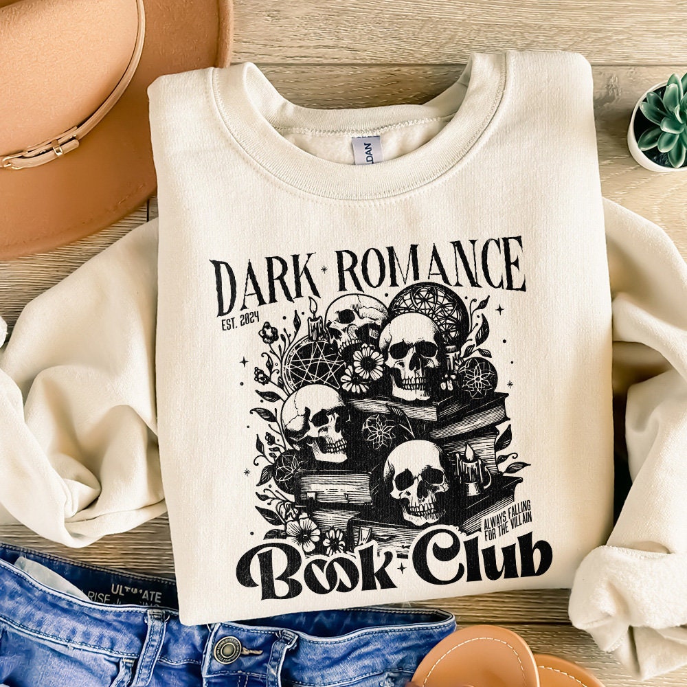 Dark Romance Book Club PNG Alt 2, Book Lover - 300 DPI Design for T-Shirt