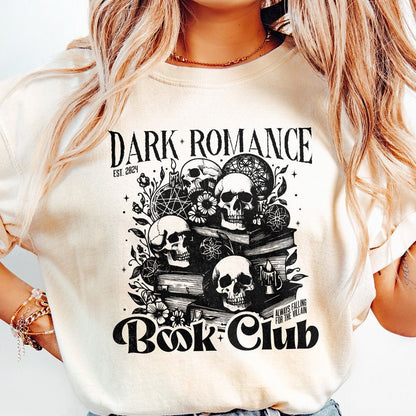 Dark Romance Book Club PNG Alt 2, Book Lover - 300 DPI Design for T-Shirt