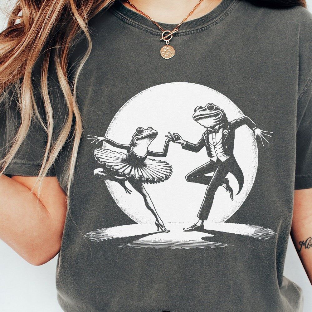 Funny Dancing Frog PNG, Clipart - 300 DPI Design for T-Shirt