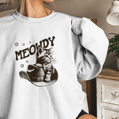 Meowdy Cute Cat Alt 2, Ranch Life png - 300 DPI Design for T-Shirt