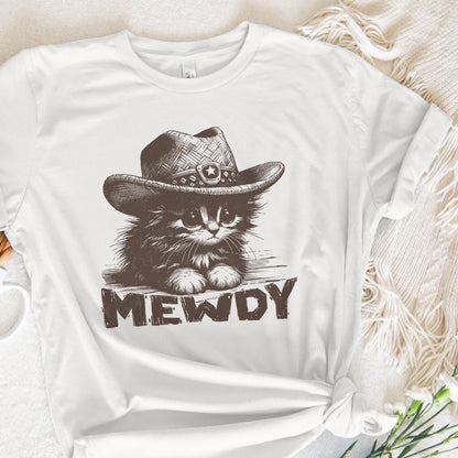 Meowdy Cute Cat, Ranch Life png - 300 DPI Design for T-Shirt