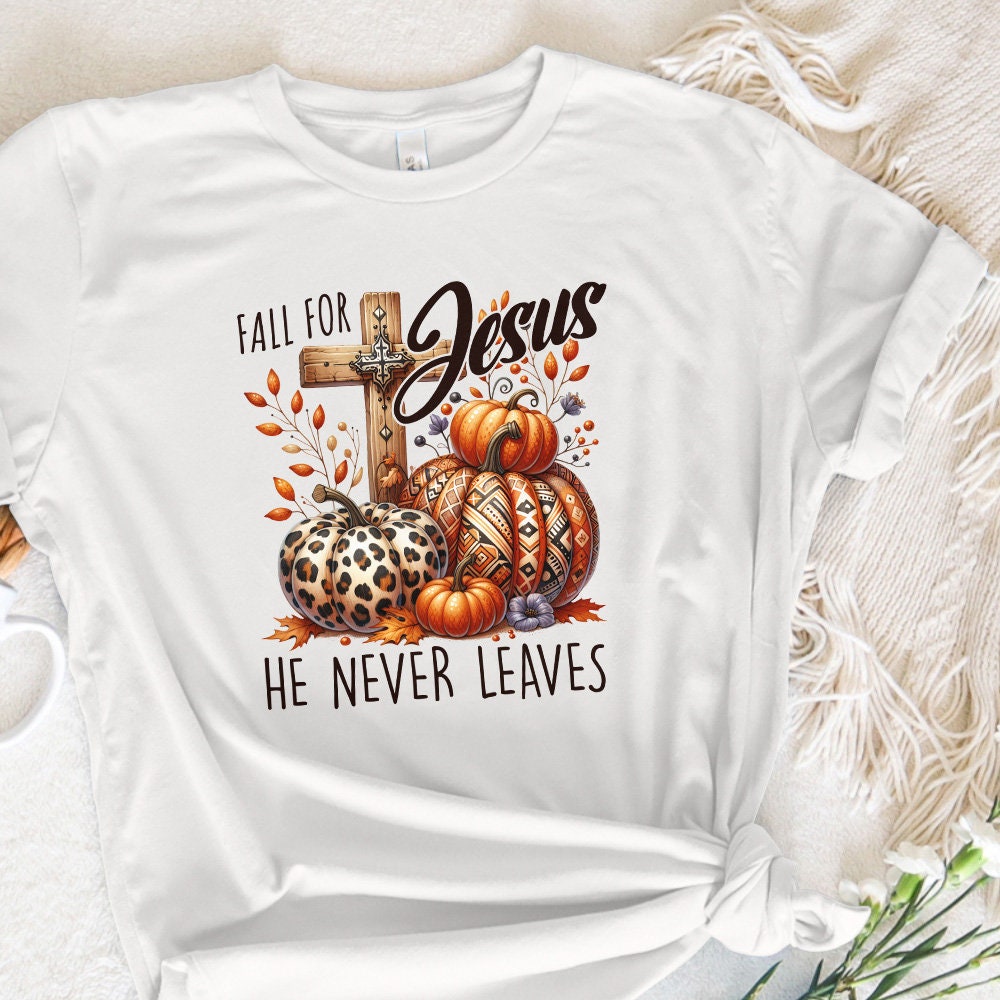 Fall for Jesus PNG Alt 2, Fall Sublimation Designs - 300 DPI Design for
