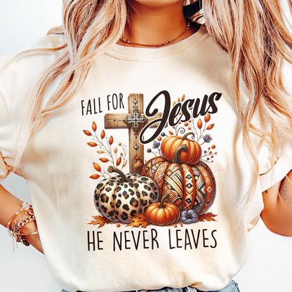 Fall for Jesus PNG Alt 2, Fall Sublimation Designs - 300 DPI Design for