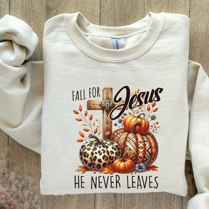 Fall for Jesus PNG Alt 2, Fall Sublimation Designs - 300 DPI Design for