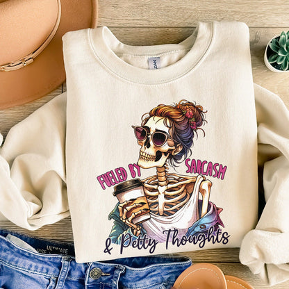 Fueled by Sarcasm & Petty Thoughts PNG, Funny Tshirt Designs - 300 DPI