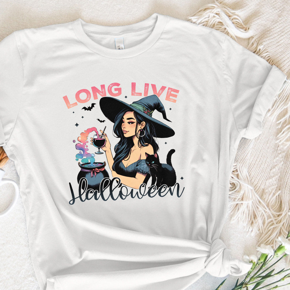Long Live Halloween Png Alt 2, Vintage Halloween Png - 300 DPI Design for