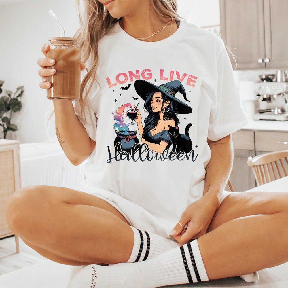 Long Live Halloween Png Alt 2, Vintage Halloween Png - 300 DPI Design for