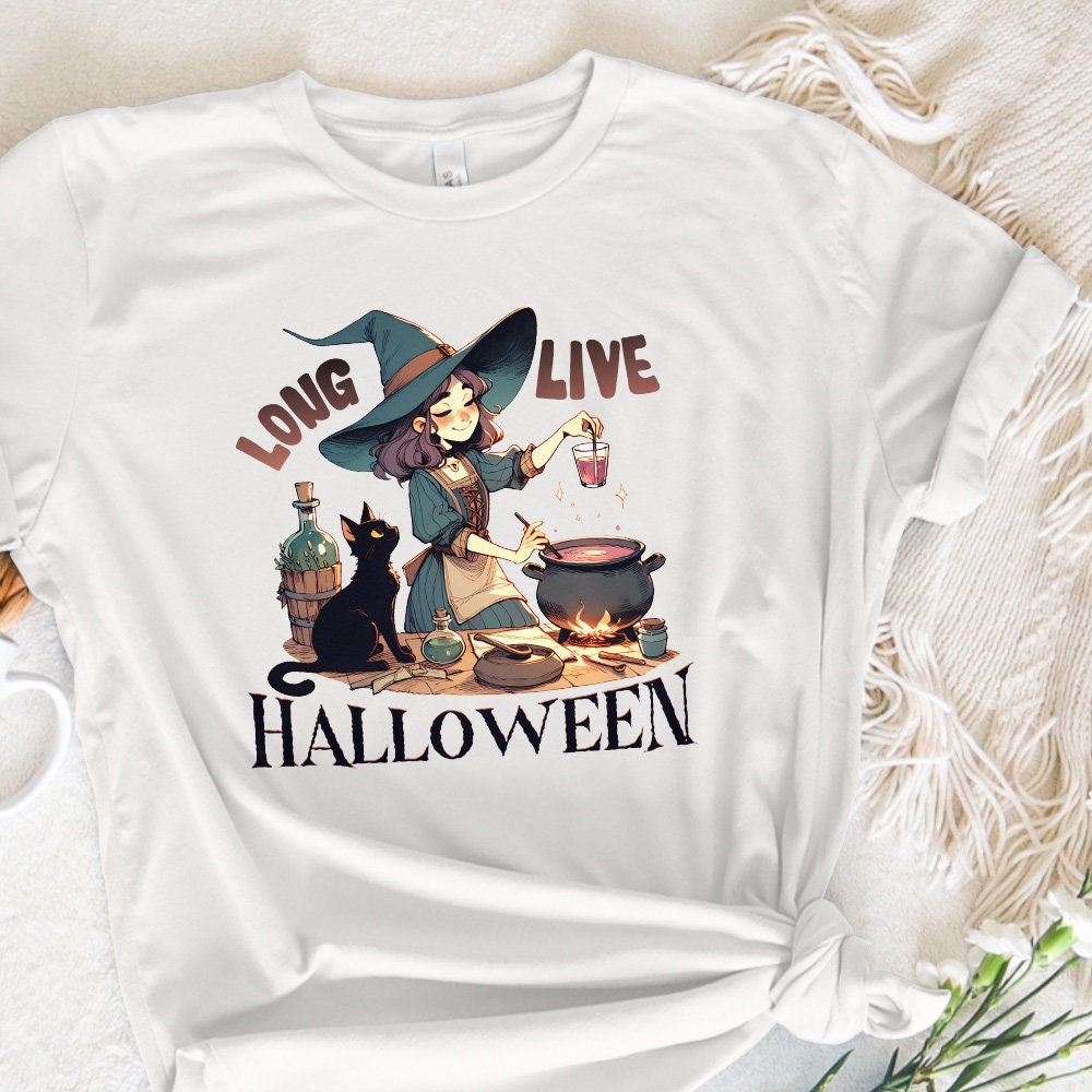 Long Live Halloween Png, Vintage Halloween Png - 300 DPI Design for T-Shirt