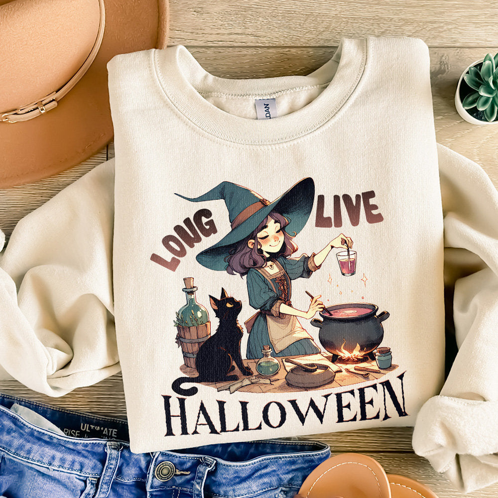 Long Live Halloween Png, Vintage Halloween Png - 300 DPI Design for T-Shirt