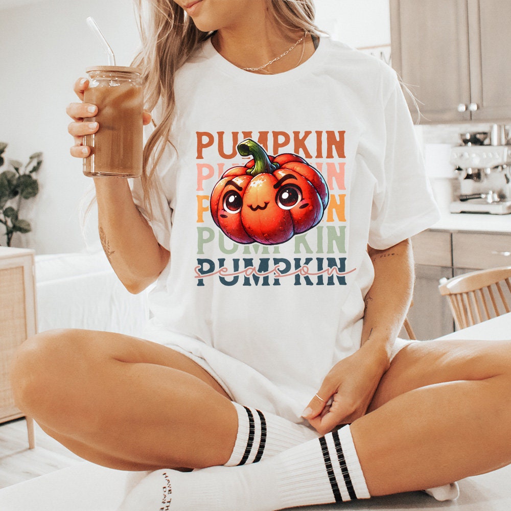 Retro Pumpkin Season Png, Fall Vibes Png - 300 DPI Design for T-Shirt