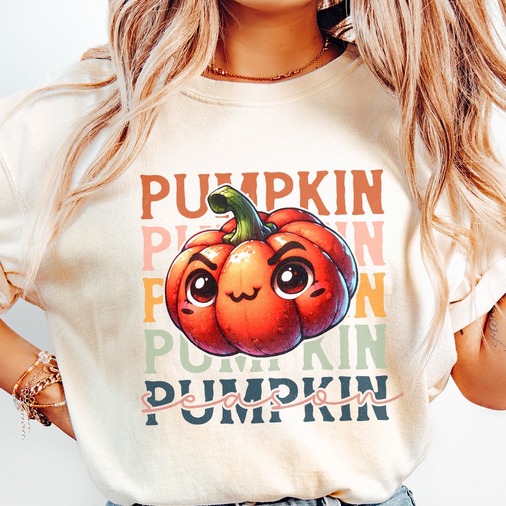 Retro Pumpkin Season Png, Fall Vibes Png - 300 DPI Design for T-Shirt