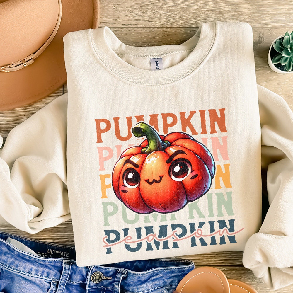 Retro Pumpkin Season Png, Fall Vibes Png - 300 DPI Design for T-Shirt