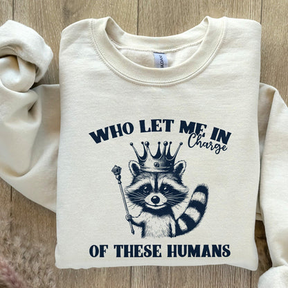 In Charge of These Humans PNG Alt 2, Funny Shirt Png - 300 DPI Design for