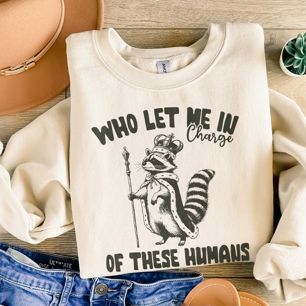 In Charge of These Humans PNG Alt 3, Funny Shirt Png - 300 DPI Design for
