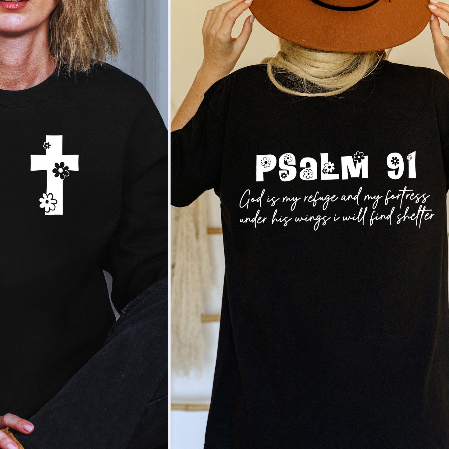 Psalm 91 png Png, God is My Refuge - 300 DPI Design for T-Shirt