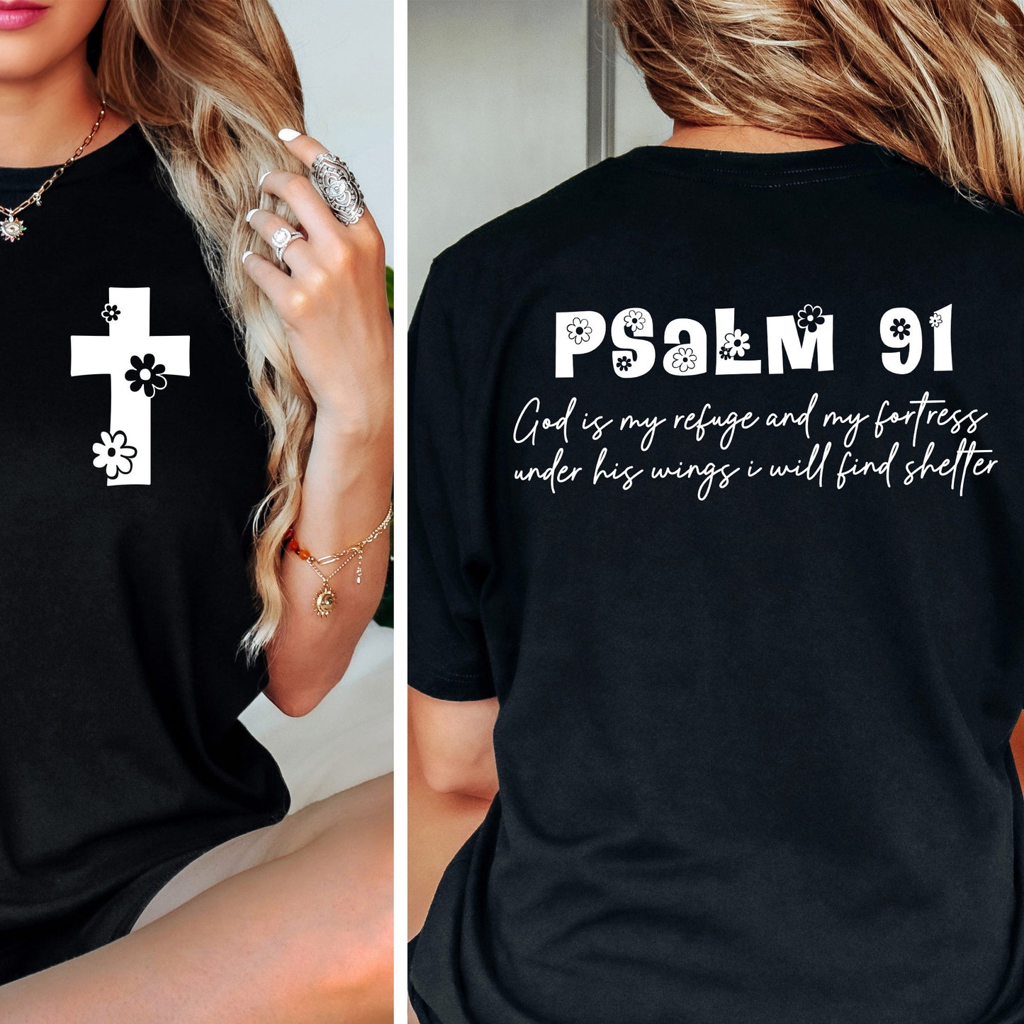 Psalm 91 png Png, God is My Refuge - 300 DPI Design for T-Shirt
