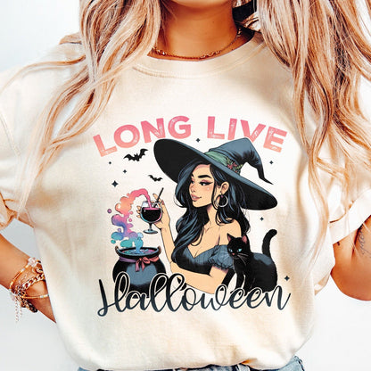 Long Live Halloween Png Alt 2, Vintage Halloween Png - 300 DPI Design for