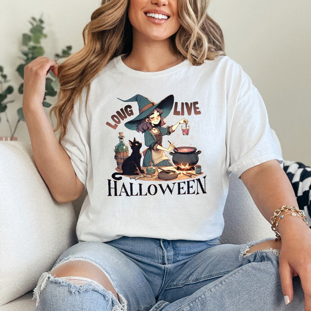 Long Live Halloween Png, Vintage Halloween Png - 300 DPI Design for T-Shirt