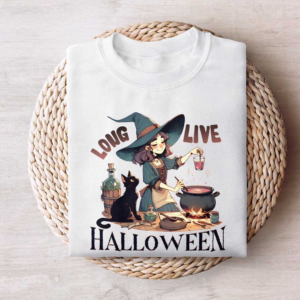Long Live Halloween Png, Vintage Halloween Png - 300 DPI Design for T-Shirt