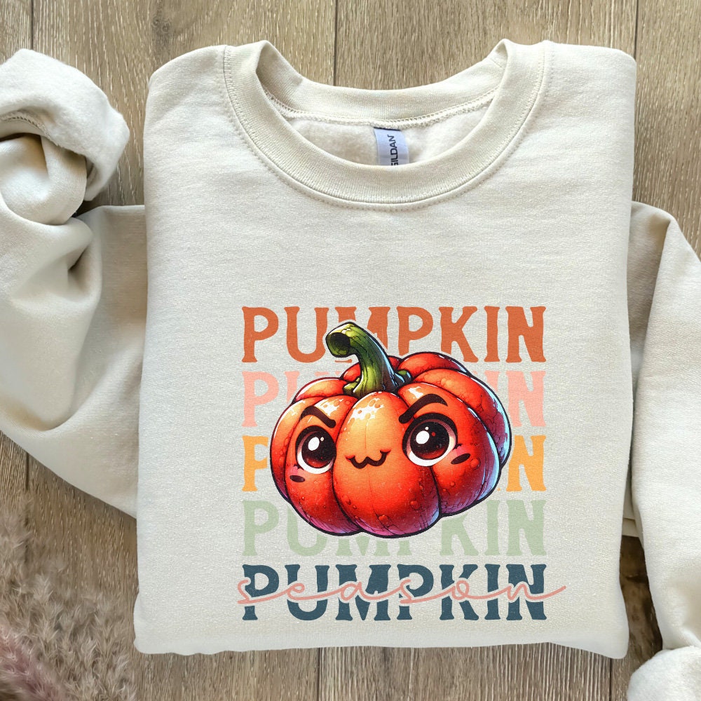 Retro Pumpkin Season Png, Fall Vibes Png - 300 DPI Design for T-Shirt