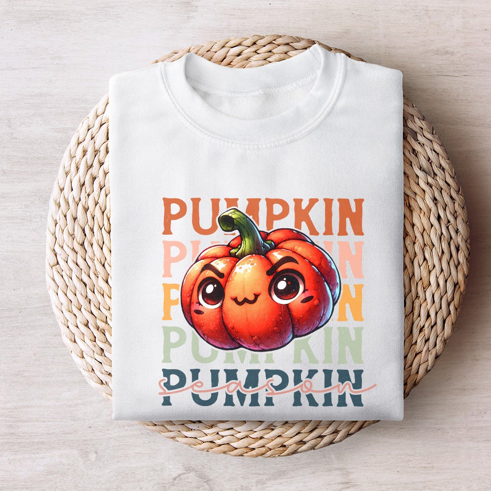 Retro Pumpkin Season Png, Fall Vibes Png - 300 DPI Design for T-Shirt