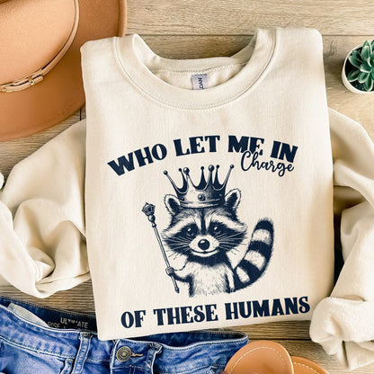 In Charge of These Humans PNG Alt 2, Funny Shirt Png - 300 DPI Design for