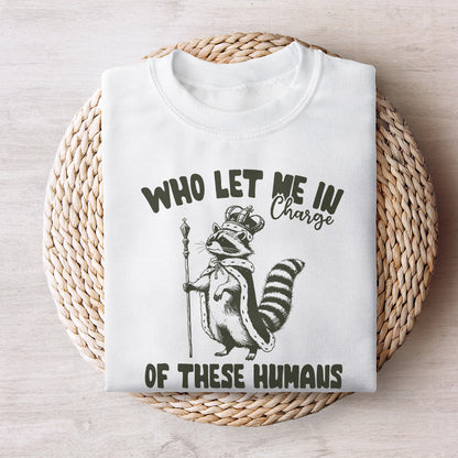 In Charge of These Humans PNG Alt 3, Funny Shirt Png - 300 DPI Design for