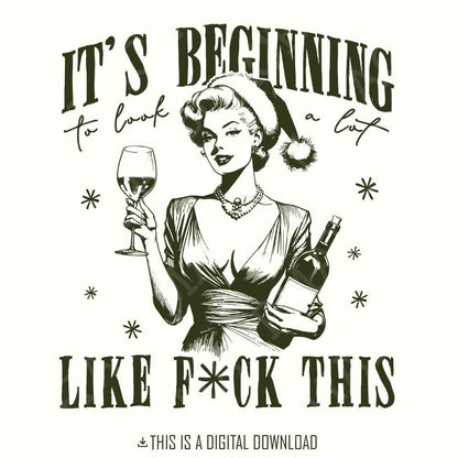 Retro Girl Christmas PNG, Retro Christmas Png - 300 DPI Design for T-Shirt