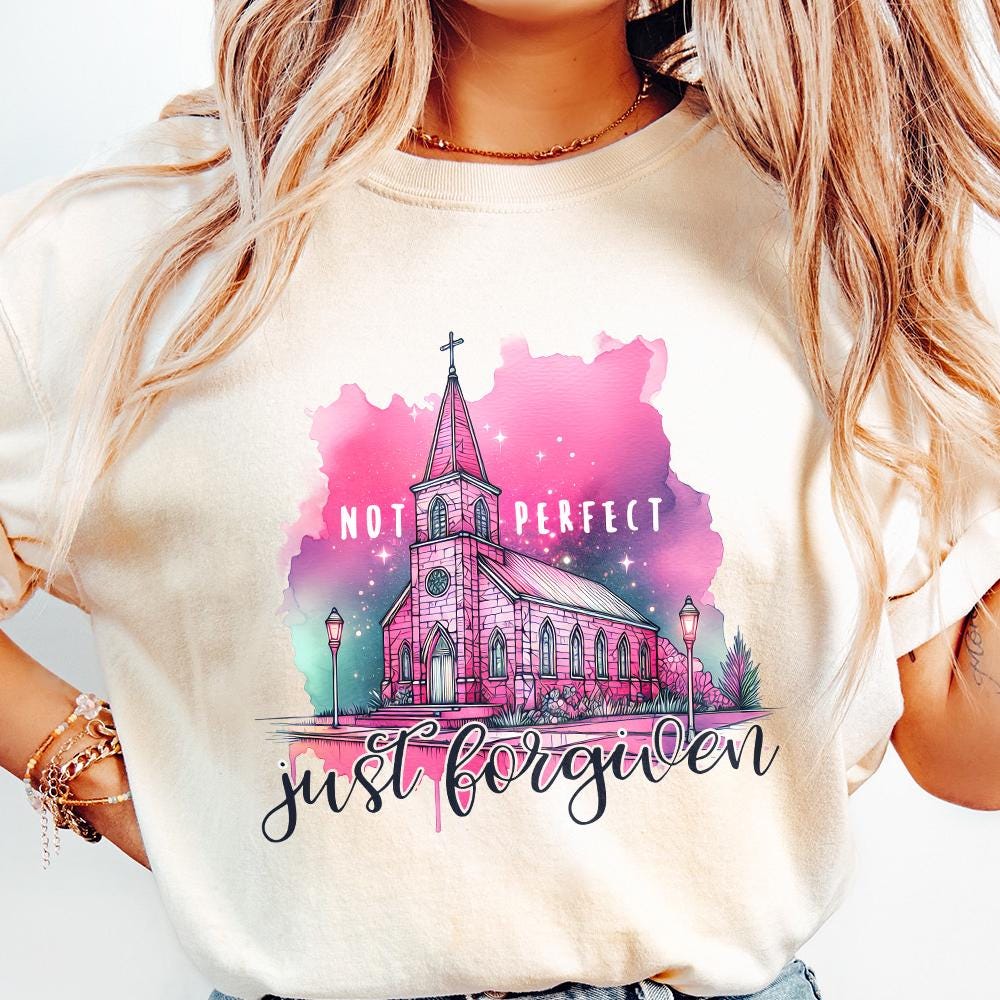 Not Perfect Just Forgiven PNG Alt 2, Christian png - 300 DPI Design for