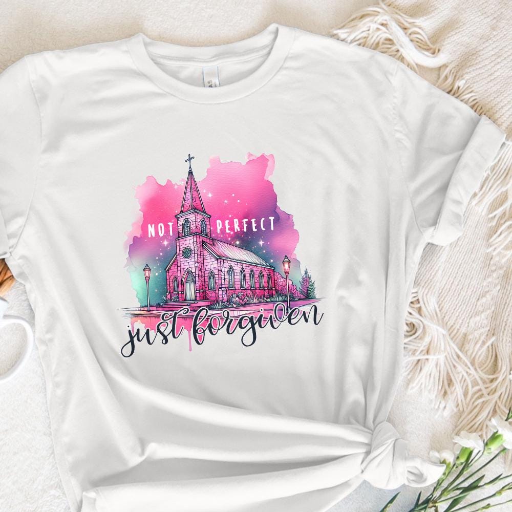 Not Perfect Just Forgiven PNG Alt 2, Christian png - 300 DPI Design for