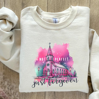 Not Perfect Just Forgiven PNG Alt 2, Christian png - 300 DPI Design for